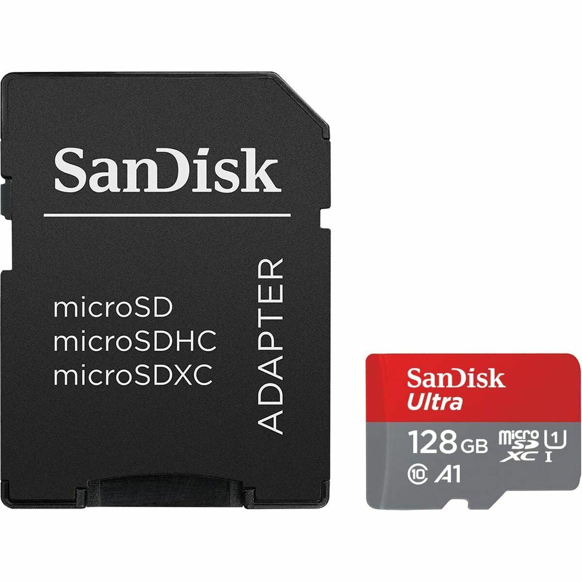 Micro SD kort med Adapter SanDisk Ultra 128GB - digitalramar.se
