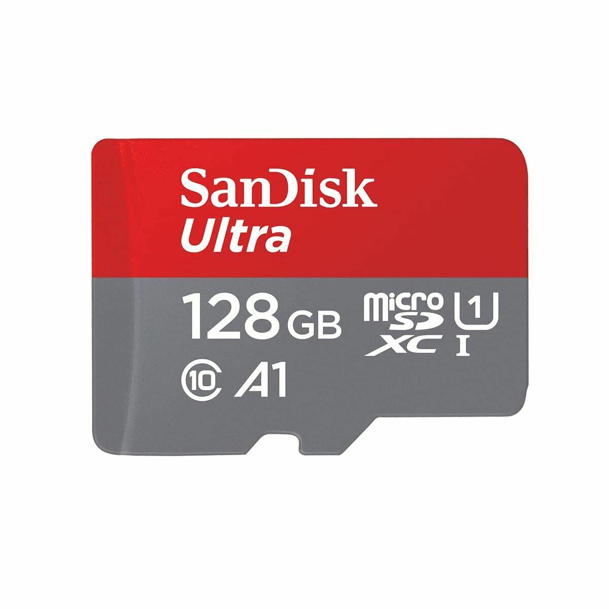 Micro SD kort med Adapter SanDisk Ultra 128GB - digitalramar.se